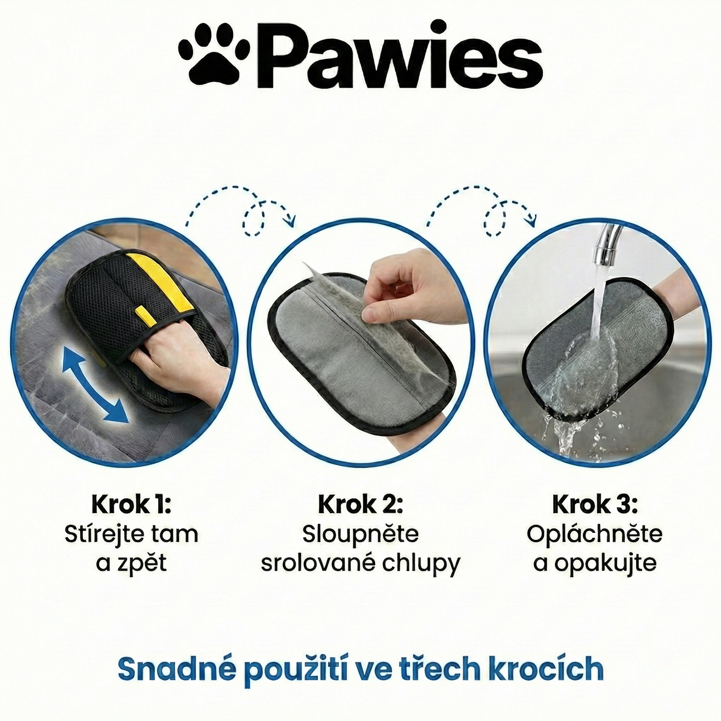 Pawies: Rukavice na odstraňování chlůpů